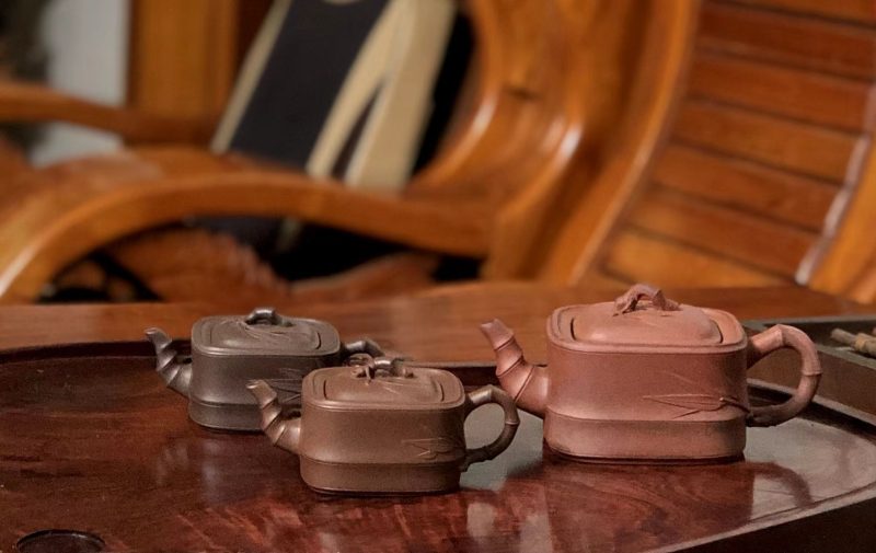 四方竹紫砂壶-80A